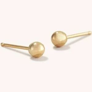 Jcrew NWB demi fine 14k plate mini ball earrings
